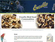 Tablet Screenshot of excellobirdseed.com
